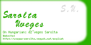 sarolta uveges business card